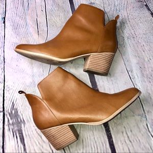 Sole Society Brown Leather Bootie